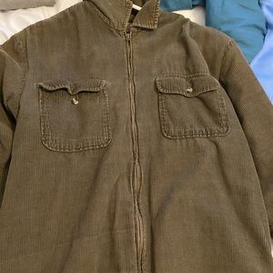 Green fur lined jacket